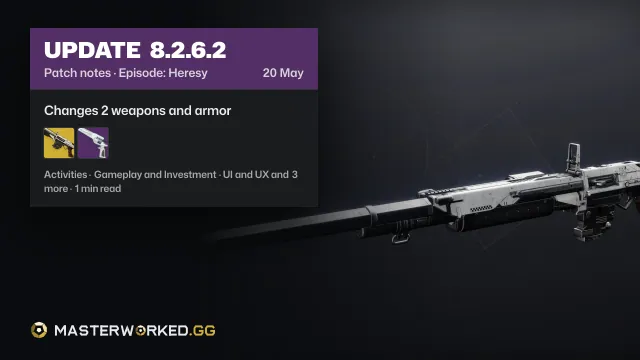 Destiny 2 Episode: Heresy Update 8.2.6.2 Patch Notes: Everything Coming in This Update
