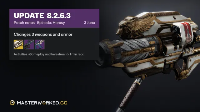 Destiny 2 Episode: Heresy Update 8.2.6.3 Patch Notes: Everything Coming in This Update