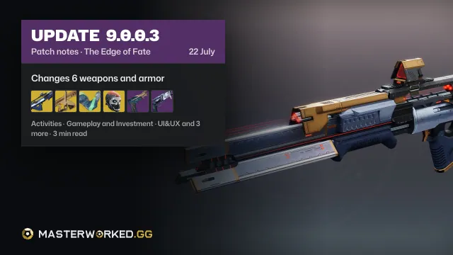Destiny 2 The Edge of Fate Update 9.0.0.3 Patch Notes: Everything Coming in This Update