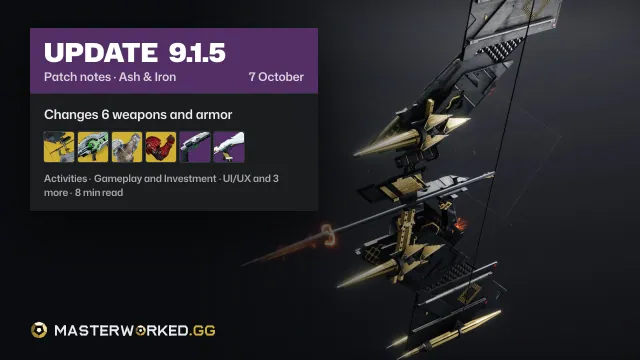 Destiny 2 Ash & Iron Update 9.1.5 Patch Notes: Everything Coming in This Update