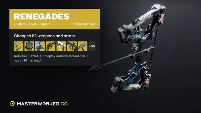 Destiny 2 Renegades Update 9.5.0 Patch Notes: Everything Coming in This Update