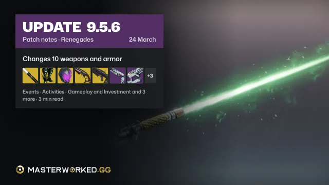 Destiny 2 Renegades Update 9.5.6 Patch Notes: Everything Coming in This Update