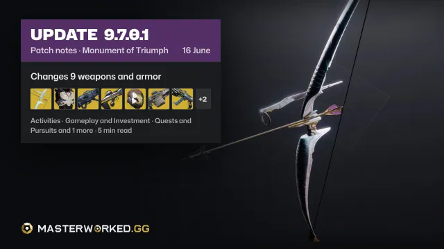 Destiny 2 Monument of Triumph Update 9.7.0.1 Patch Notes: Everything Coming in This Update
